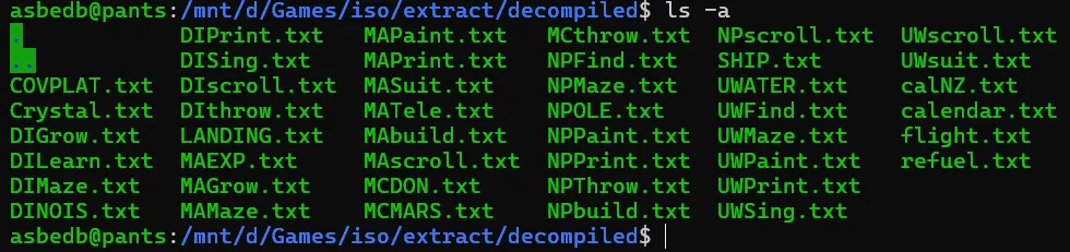 Extracted Text Files