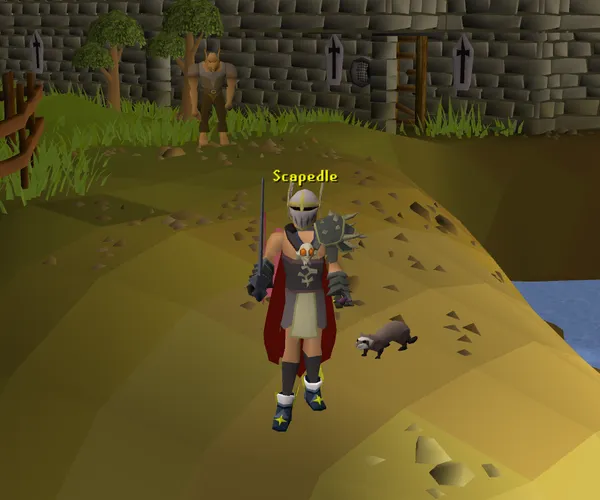 A RuneScape Character saying Scapedle