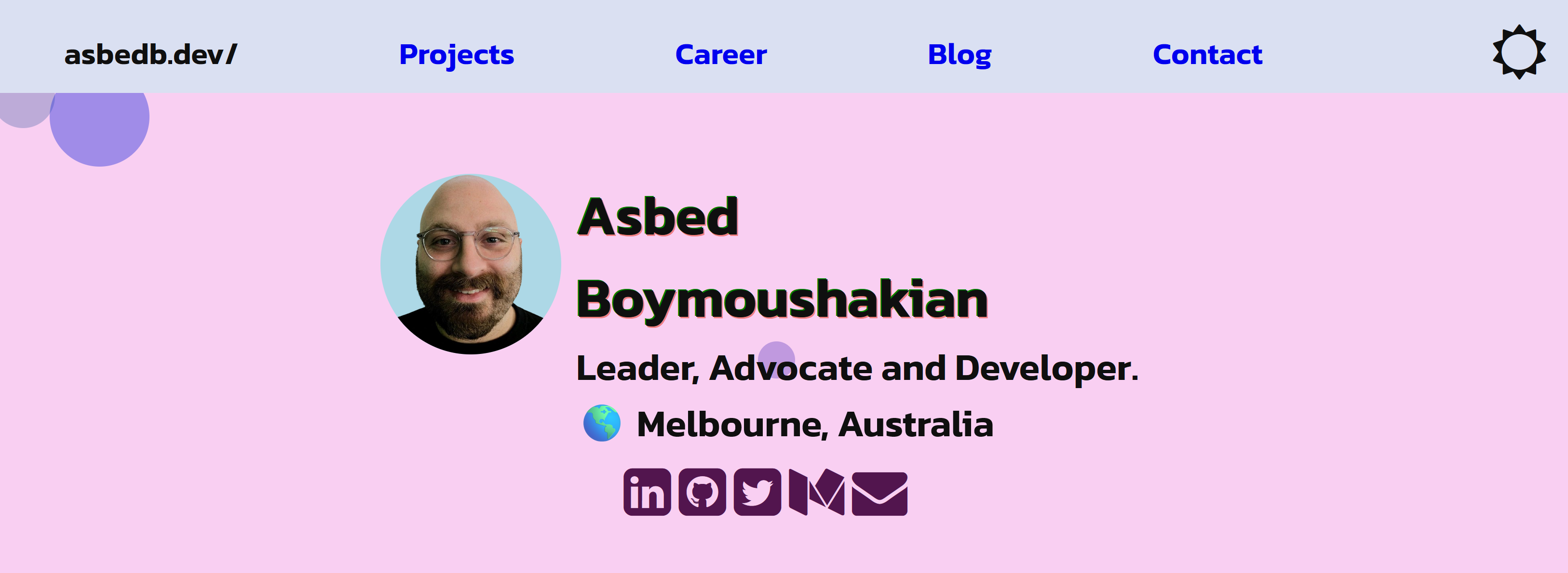 first attempt at a portfolio website